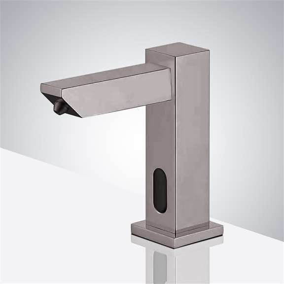 Fontana Brushed Nickel Commercial Deck Mount Automatic Intelligent Touchless Soap Dispenser